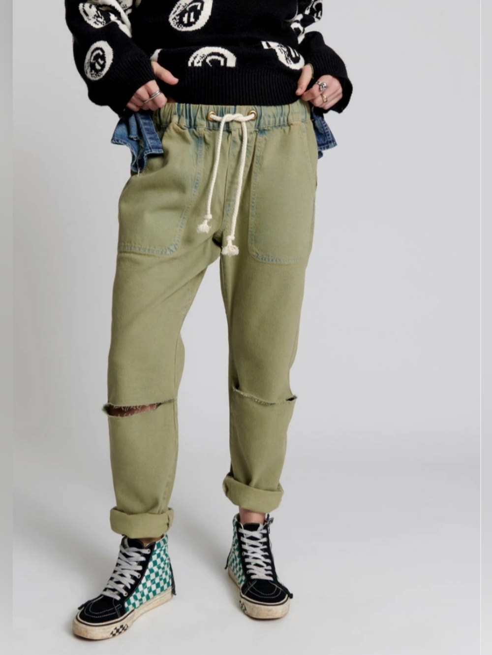 One Teaspoon Shabbies Baggy Boyfriend Pant Medium
